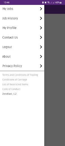 Android application Zendfast screenshort
