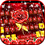 Red Lux Rose Keyboard Background Apk