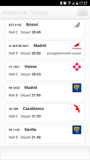 Android application Toulouse Aéroport screenshort