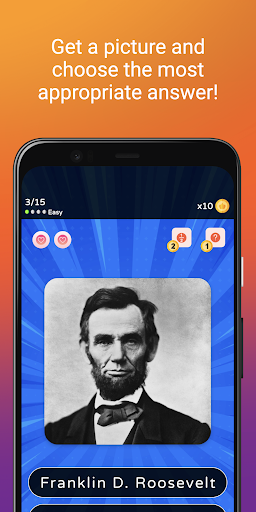 Android application History Pic Quiz Game - Trivia screenshort