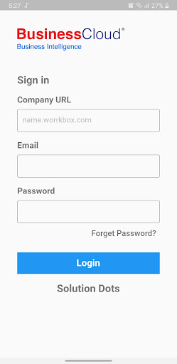 Android application Business Cloud BI screenshort