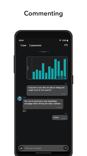 Screenshot of Zoho Analytics – Mobile BI