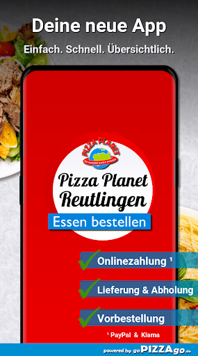 Android application Pizza Planet Reutlingen screenshort