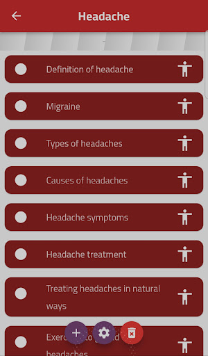 Android application Headache screenshort