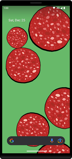Pepperoni Live Wallpaper Screen 2