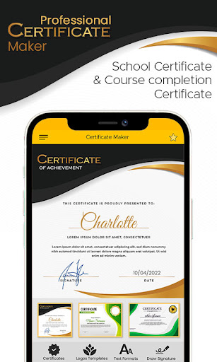 Professional Certificate Maker Screen 2