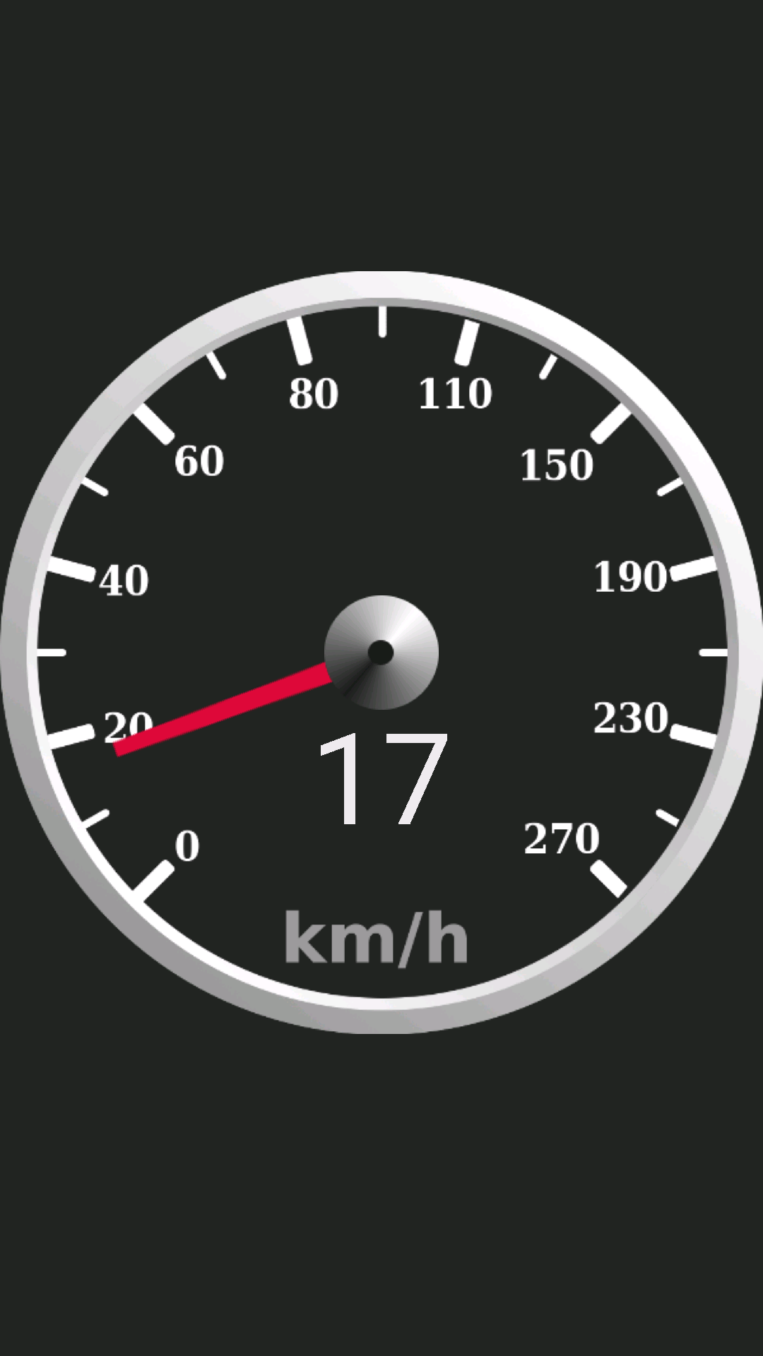 Android application GPS Speedometer screenshort