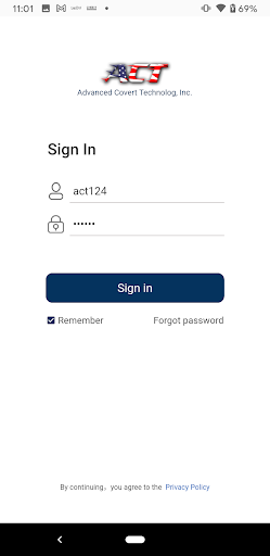 Android application ACT screenshort