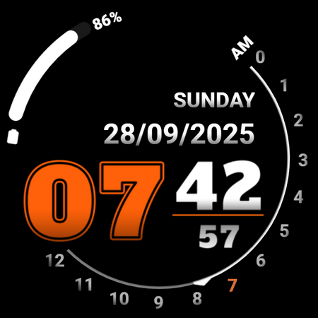 Analog clock touch screenshot 13