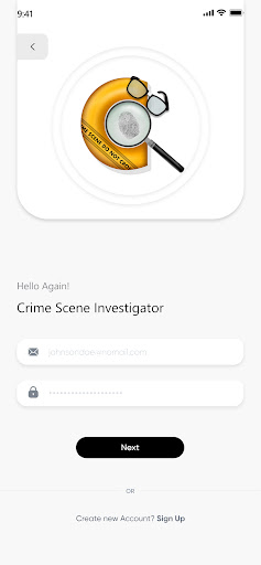 Crime Scene Guide Screen 2