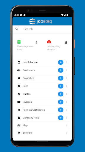 Android application JobStaq screenshort
