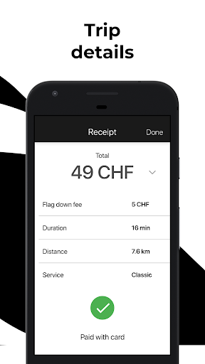 Taxi Bern Fahrer app Screen 3