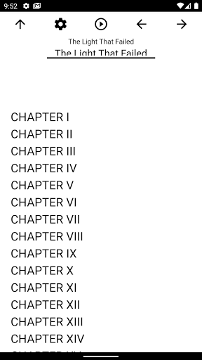 Android application Book, The Light That Failed screenshort