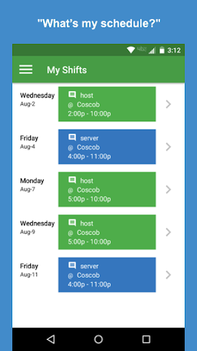 Android application Staff Wire screenshort