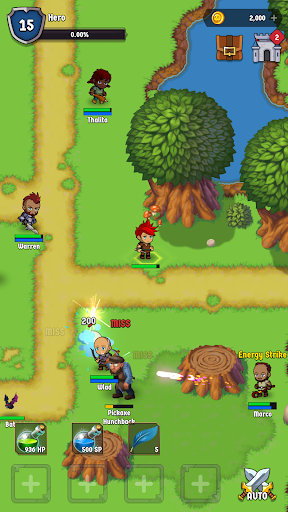 The Walking Hero (Auto Battle Idle RPG MMO Game)  screenshots 1