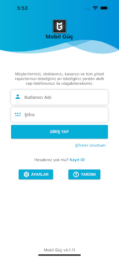 Android application MobilGüç screenshort