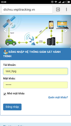 Android application VNPT-Tracking screenshort
