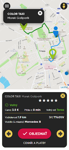 Colortaxi Trnava Screen 3