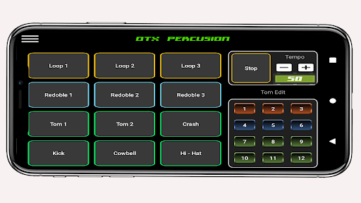 Android application Multi percusión DTX screenshort