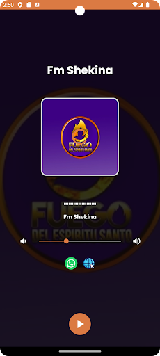 Android application Fm Shekina screenshort