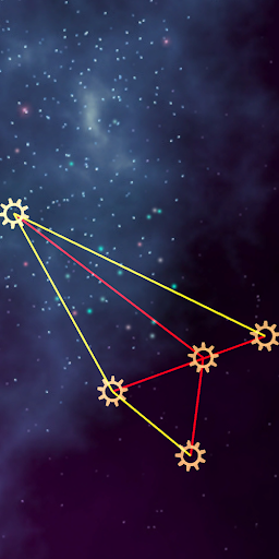 Android application Untangle puzzle astromechanica screenshort