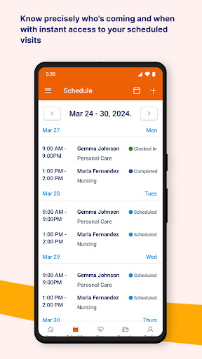 AlayaCare Family Portal Screen 3