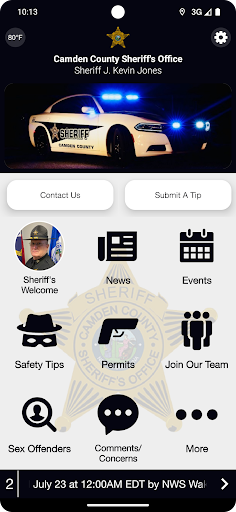Android application Camden County Sheriff NC screenshort