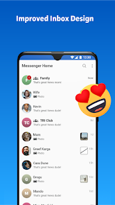 Messenger Home - SMS Launcher  screenshots 7