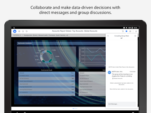 Screenshot of MicroStrategy Library
