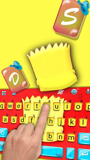 Yellow Cartoon Man Keyboard Th Screen 2