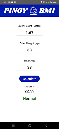 Pinoy BMI Screen 2