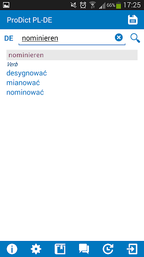 Polish German dictionary Screen 2