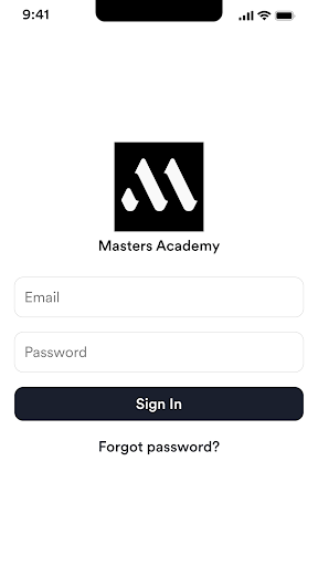 Android application Masters Academy screenshort