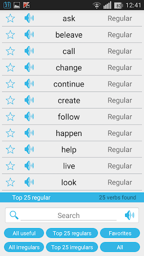 English Verbs Screen 3