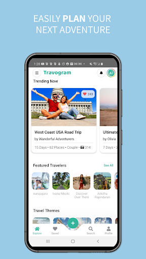 Android application Travogram screenshort