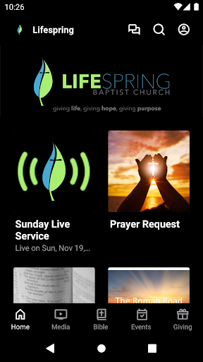Android application Lifespring Baptist screenshort