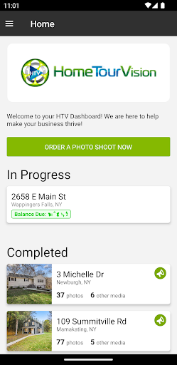 Android application HomeTourVision screenshort