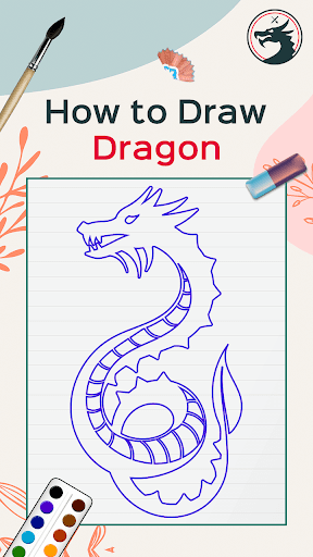 Android application How to Draw Dragon screenshort