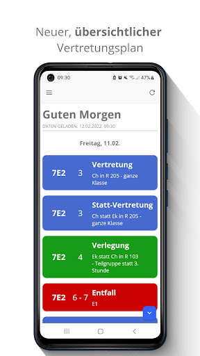 Android application Vertretungsplan App von MBS screenshort