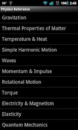 Physics Reference