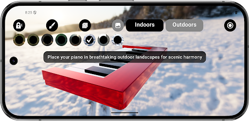 3D Piano Keyboard Melody Notes