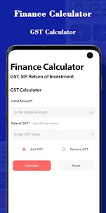 Finance Calculator GST,SIP