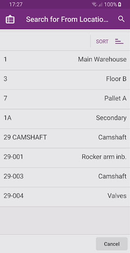 IFS Aurena Scan It 10 Screen 3