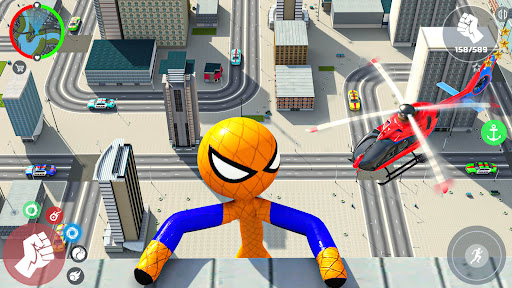 StickMan Rope Hero Spider Game androidhappy screenshots 2