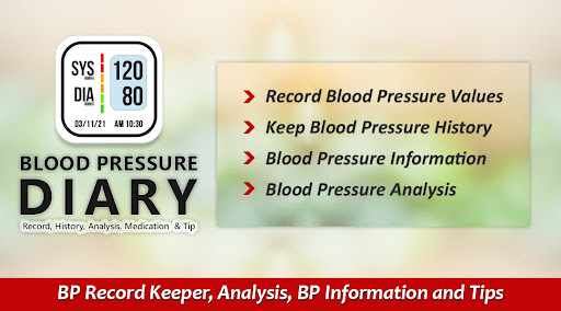 Android application Blood Pressure Diary screenshort