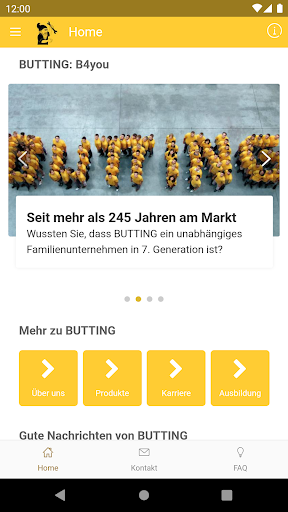 Android application BUTTING: B4you screenshort