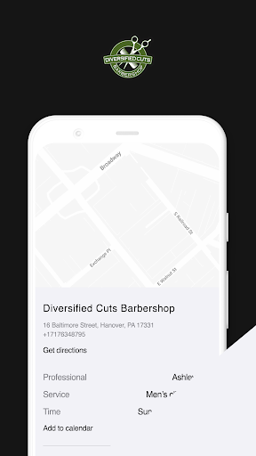 Android application Diversified Cuts Barbershop screenshort