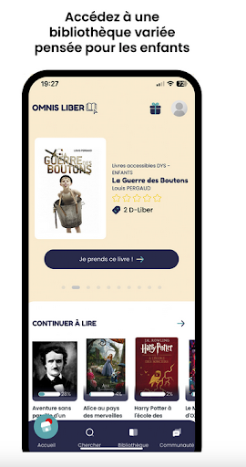 Android application Omnis Liber screenshort