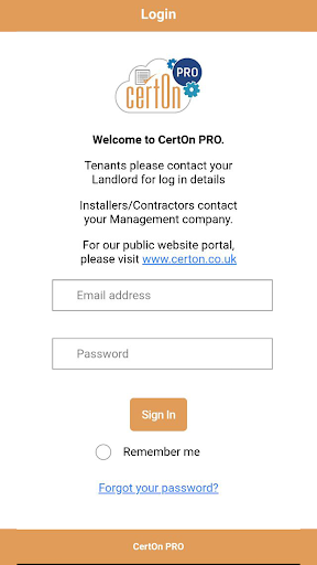 Android application CertOn PRO screenshort