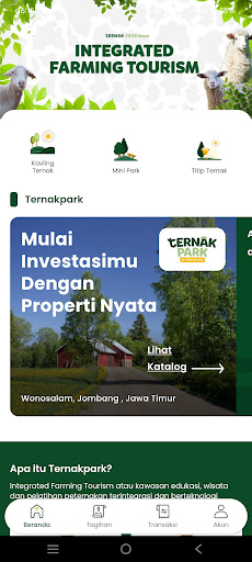 Android application Ternakpark screenshort